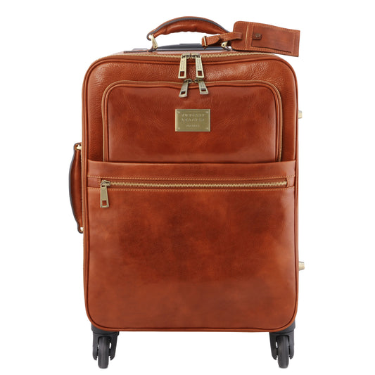 TL Voyager - 4 Wheels Vertical Leather Trolley Miele
