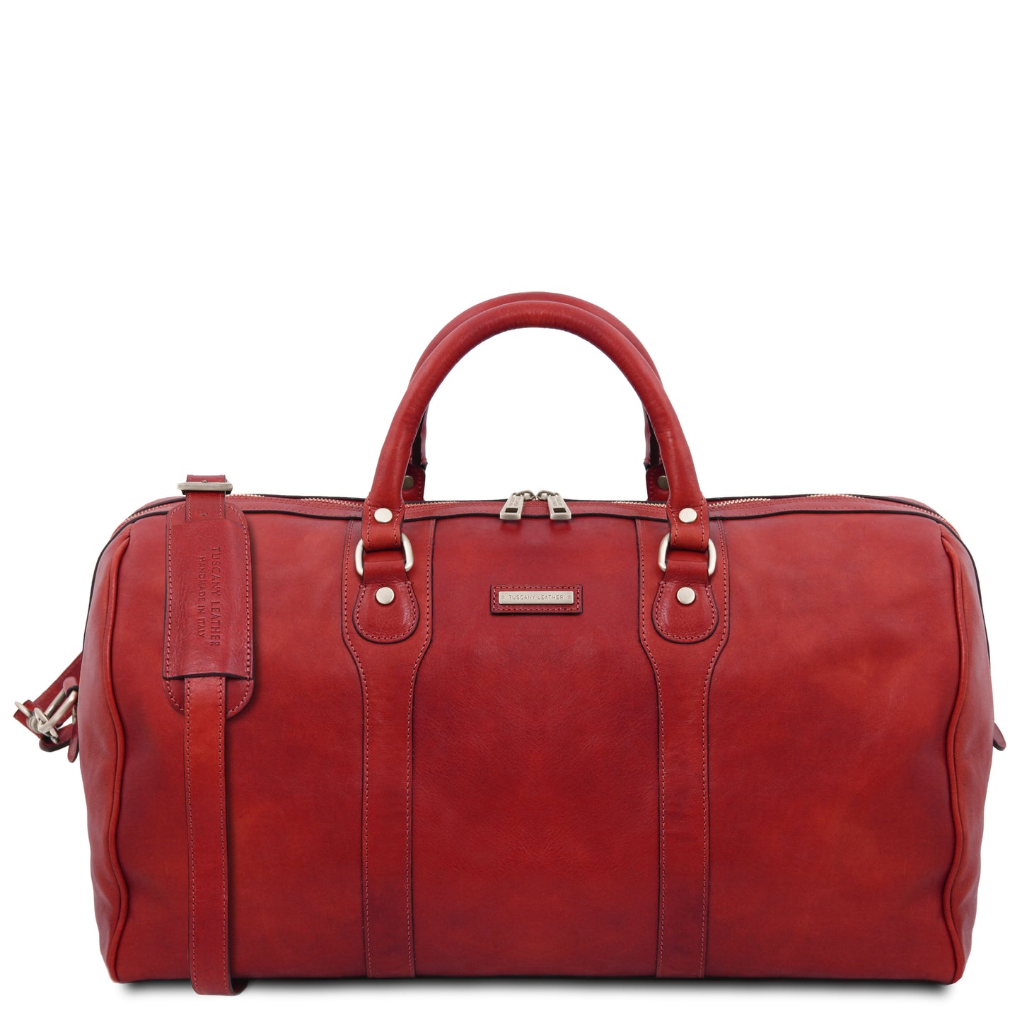Oslo Borsone da Viaggio in Pelle - Colore Rosso
