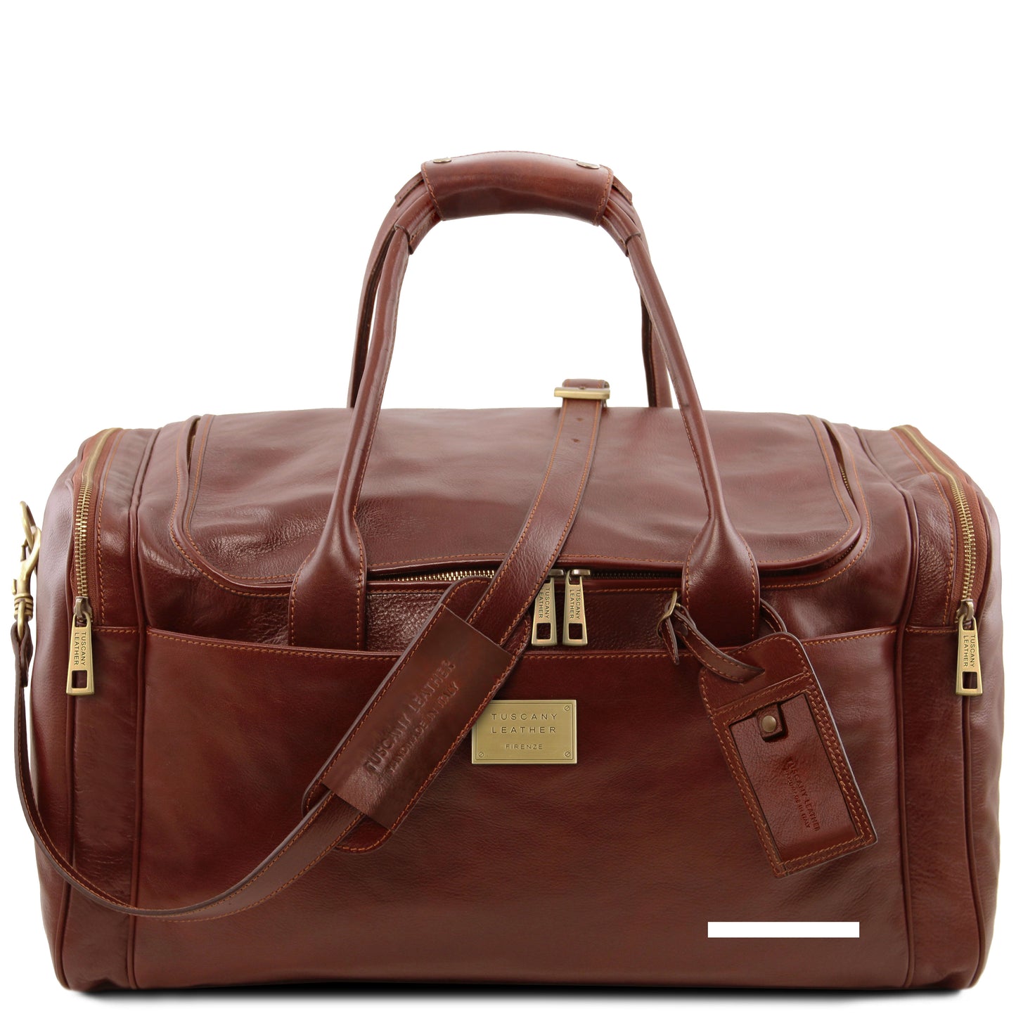 TL Voyager - Borsone Viaggio in Pelle con Tasche Laterali
