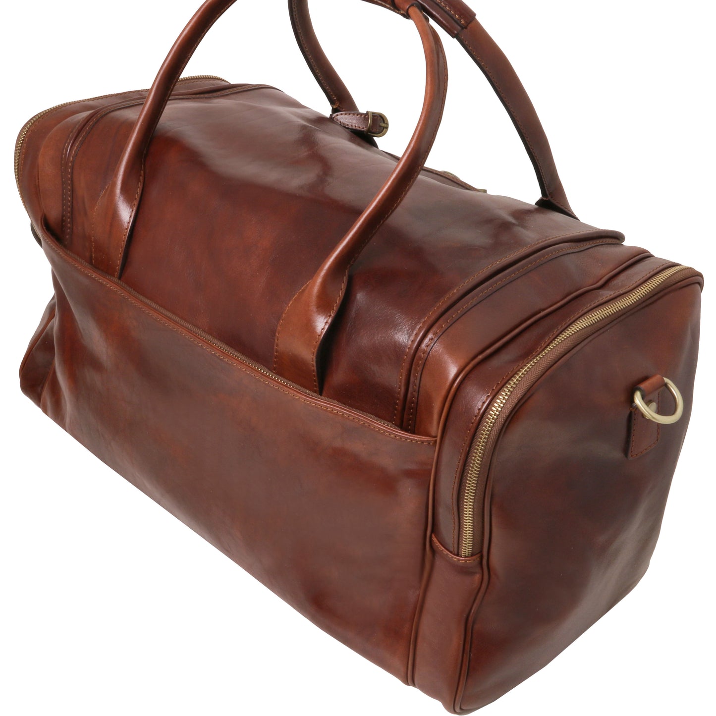 TL Voyager - Borsone Viaggio in Pelle con Tasche Laterali