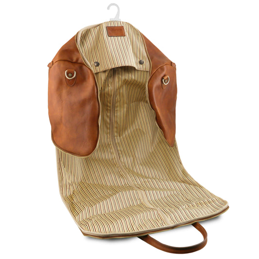 Antigua - Borsone da Viaggio/Porta Abiti in Pelle