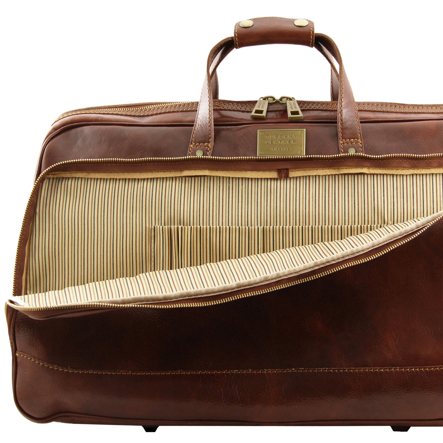 BORA BORA Borsa-trolley in pelle - Misura Grande