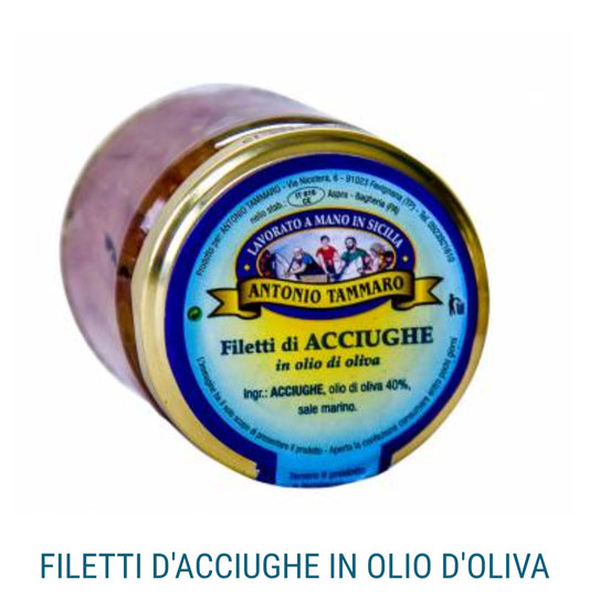 Filetti di Acciughe in Olio d'Oliva 200g