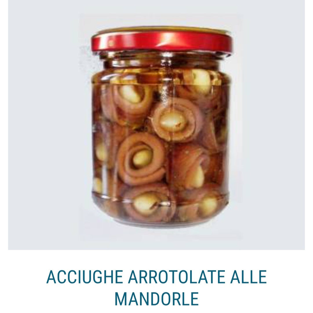 Acciughe Arrotolate alle Mandorle 200g