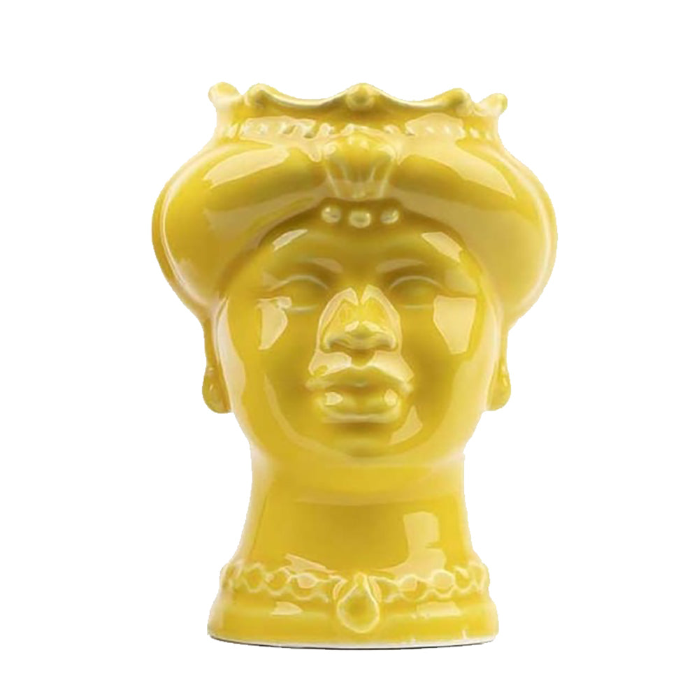 Testa di moro giallo lucido monocromo Donna