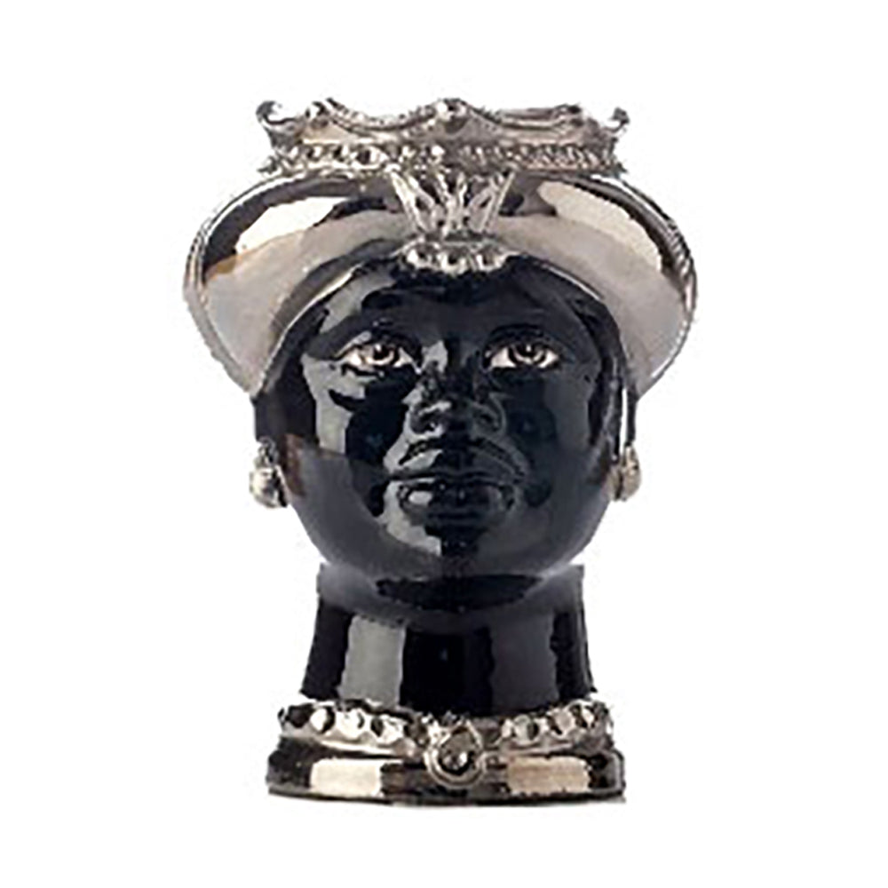 Testa di moro platino e volto nero lucido Donna