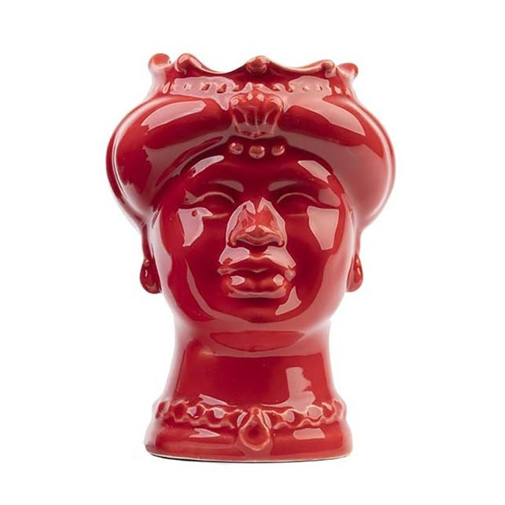 Testa di moro rosso lucido monocromo Donna