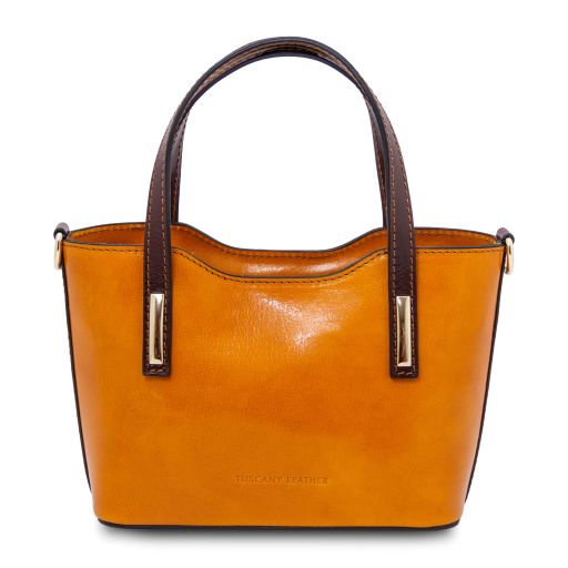 Amelia TL142406 — Borsa a Mano in Pelle — Miele