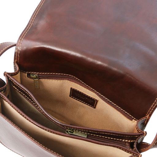 Isabella TL9031 — Borsa in Pelle da Donna — Marrone