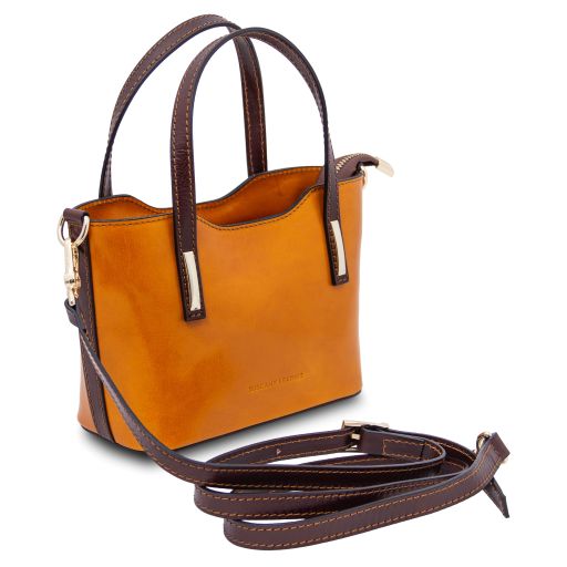 Amelia TL142406 — Borsa a Mano in Pelle — Miele